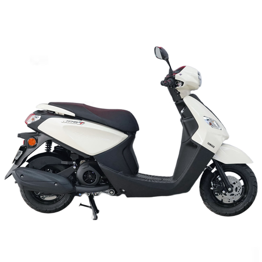 Yamaha Qiaoge iPlus125 pedal fuel motorcycle, fuel-saving commuter transportation, cost-effective, ivory white upgraded model