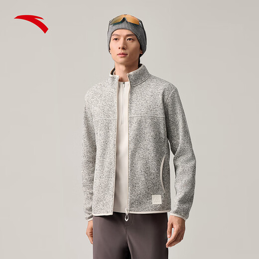 Anta Outdoor Z Brother's same style Fire Shell Earth Shell 3.0 Antistatic Fleece Stand Collar Jacket Men's Jacket Top