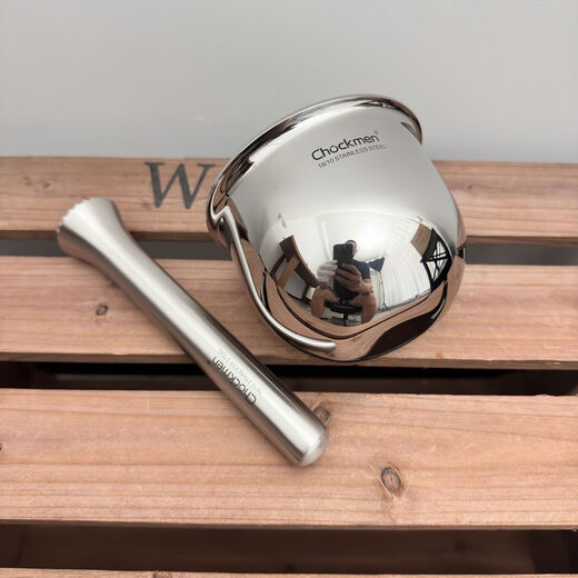 Zhuo Deming 1810 stainless steel thickened solid garlic masher stone mortar mashing jar household grinder medicine cup press garlic 1810 grinder medicine cup press garlic paste