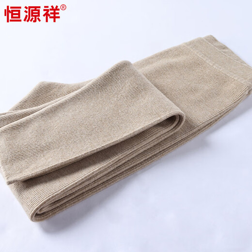 Hengyuanxiang Autumn and Winter New Double Layer Thick Warm Pants Women's Elastic Slim High Waist Small Feet Wool Pants Women Black 2XL