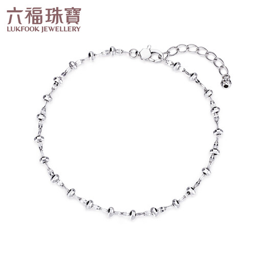 Lukfook Jewelry Platinum Bracelet Hexagonal Carved Beads Platinum 950 Gift for Girlfriend Price HEP0001DS Approximately 3.03 grams