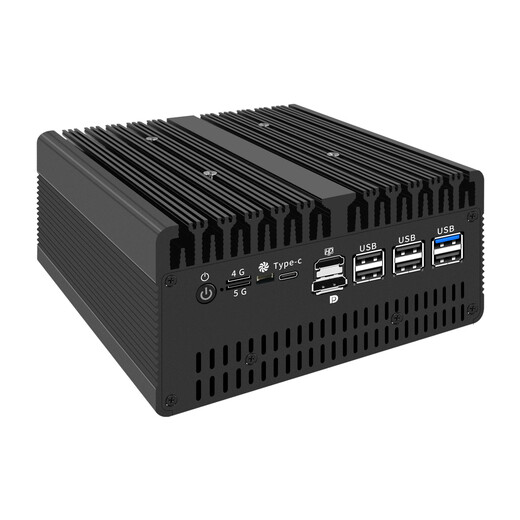 倍控 ultra 7 155H软路由14代多网卡工控机 万兆光口扩展 16核心 4G 5G模块 nas主机电脑虚拟机 H15机箱6网2光万兆 U7-155H 16G内存512G固态