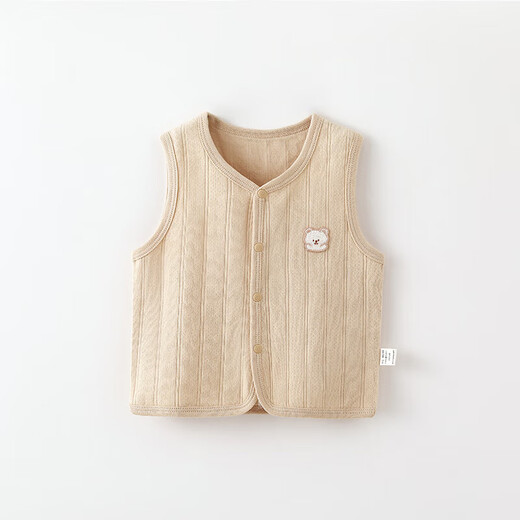 Baby vest pure cotton outer wear to prevent cold children autumn and winter belly protection vest for men and women baby coat shawl vest lotus root powder-7308 bestseller 73 recommended 6-10 months