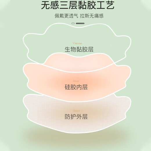 Silicone latex stickers for women's summer sling wedding dress special underwear, invisible anti-lighting, anti-bulge nipples, breast stickers, delicate latex, early adopters - flower shape 2 pairs