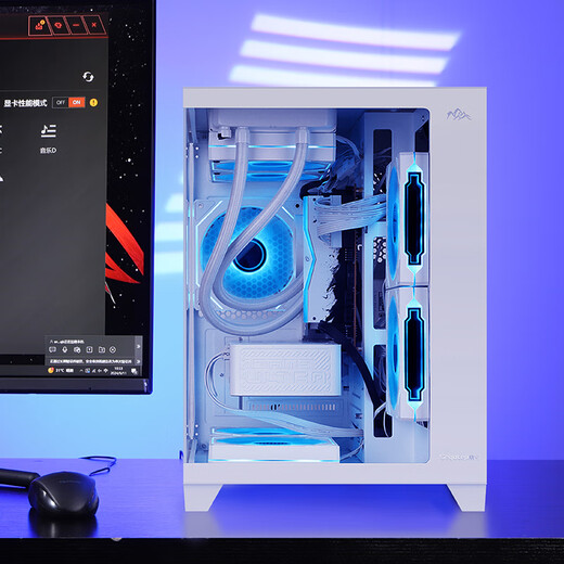Colorful sea view room i5 13400F/12600KF/14600KF/RTX5060/RTX5060Ti/game e-sports assembly computer host DIY assembly machine complete set with two 13400F+RTX5060 white