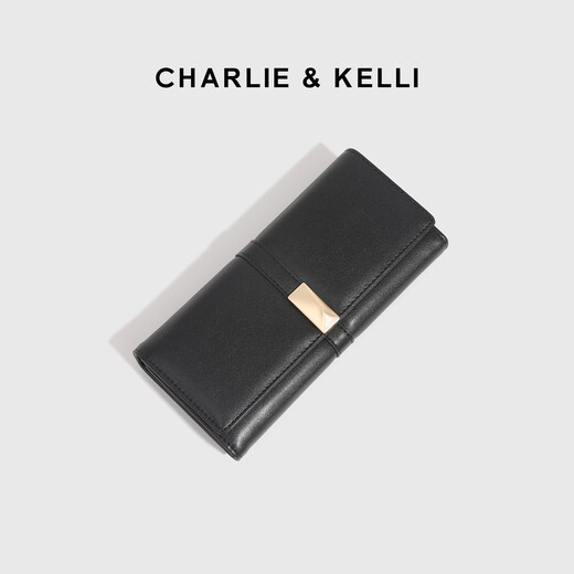 CHARLIE&KELLI Brand CK Light Luxury Wallet Women's 2025 New Simple Premium Wallet Long Hand Coin Purse Card Holder Integrated Red