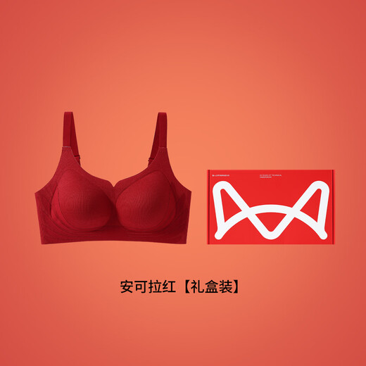 Cat Man's Year of the Pig Red Underwear Women's Push Up Anti-Sagging Breast Reduction Wedding Bride New Year's Pull Up Bra Set Gift Box Lucky Bra-Gift Box M Recommended ABC Cup/95-105Jin Jin is equal to 0.5kg