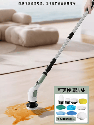 Zhong Zhang Gui electric mop household multi-functional cleaning brush fully automatic lazy mop wet and dry use one mop clean without leaving water stains electric mop - purple ten-in-one