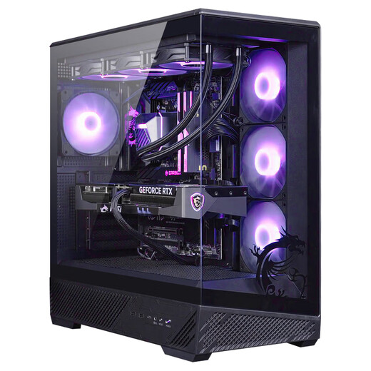 MSI AMD Ryzen 9 9950X/9070XT/5070Ti/5080 graphics card assembly machine game e-sports design rendering computer host DIY complete machine configuration four 9950X+RTX5070Ti