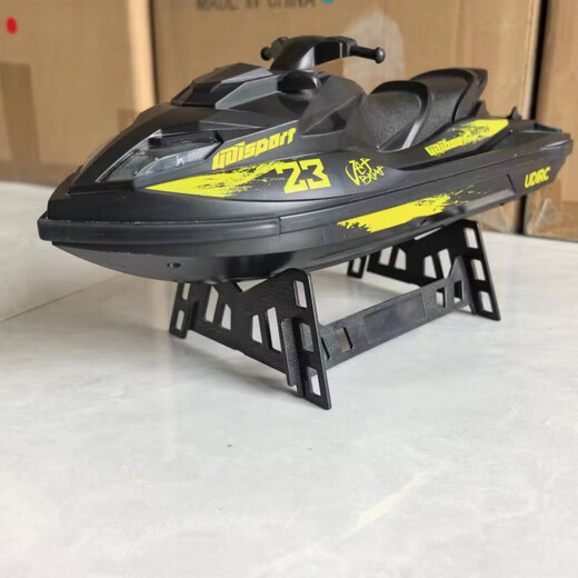 Bandi children's toy store has brushed version of remote control speedboat, one-touch capsize, water-cooled light, children's electric toy, gray brushed version, speed 30 per hour, default