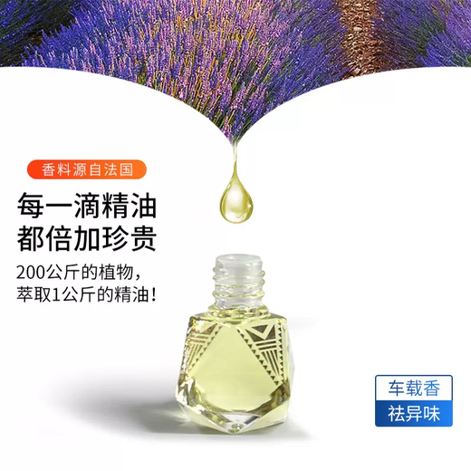 Yusenyi Franbo car pendant Internet celebrity 2025 new high-end car rearview mirror pendant exquisite essential oil aromatherapy pendant Blue wind chime diamond bottle French imported essential oil aromatherapy pendant 1g