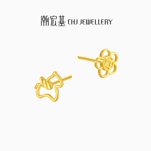 Trendy Acer 18K gold earrings for girls, they will immediately have money to spend on earrings as a birthday gift for their girlfriend, a pair
