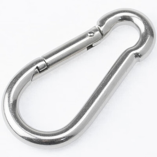 Hesdig JG-54 304 stainless steel spring hook, hoist quick release buckle, spring buckle, chain buckle, safety buckle, spring buckle M4 (5 pieces) Beijing warehouse flash delivery