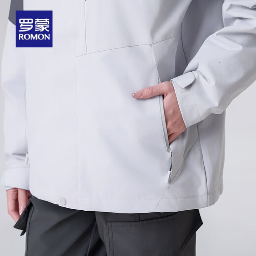 Luo Meng one-piece three-wear couple's style fleece jacket for men in autumn and winter outdoor leisure removable fleece lining mountaineering jacket 7J58659B black women's L (suitable for 110-135 Jin Jin equals 0.5 kg)