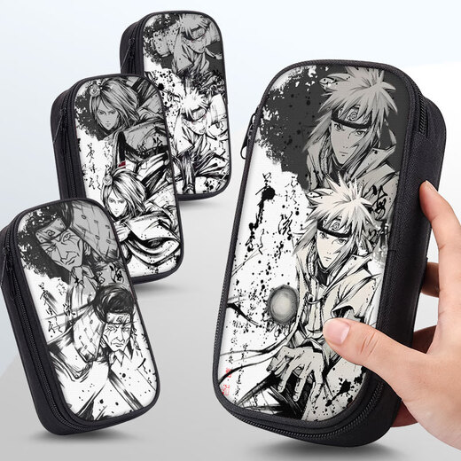 Asahis Naruto Bleistift Fall Grundschule Schüler Bleistift Fall Junior High School Schüler Bleistift Fall Bleistift Fall Boy Boy Boy Boy Leinwand Pencil Fall ZQ16864