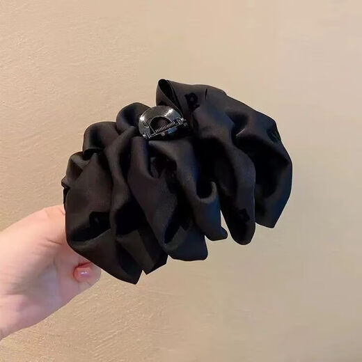 High-end temperament retro fluffy satin cloud bubble clip women's small hair clip back head hair accessories Cloud bubble clip large size about 13cm 1 piece