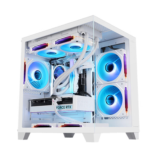 Inno3D RTX5060 host new product 5700X AMD R7 5700X/5050/RTX5060Ti Delta mobile gaming computer host desktop complete machine diy assembly machine R7 5700X+RTX5060TI white丨Configuration six