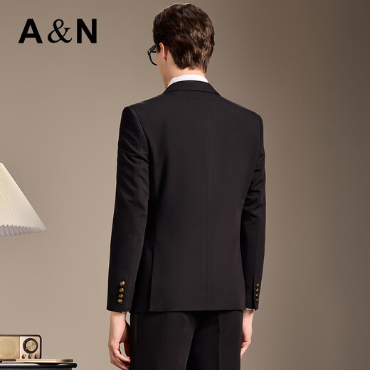 Antonio retro style & two-piece suit, slim double-breasted formal suit for men, wedding suit, classic business suit for men