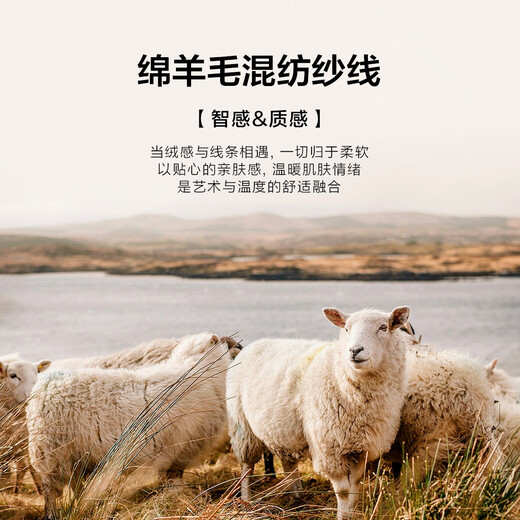 Demana Tyndall hanging dye gradient autumn sheep wool sequin yarn round neck loose temperament sweater women's top