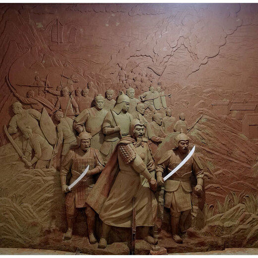 Wen Yijia relief fiberglass sculpture forged copper sandstone cast copper imitation copper figure campus mural plaque stone carving back copper relief 1