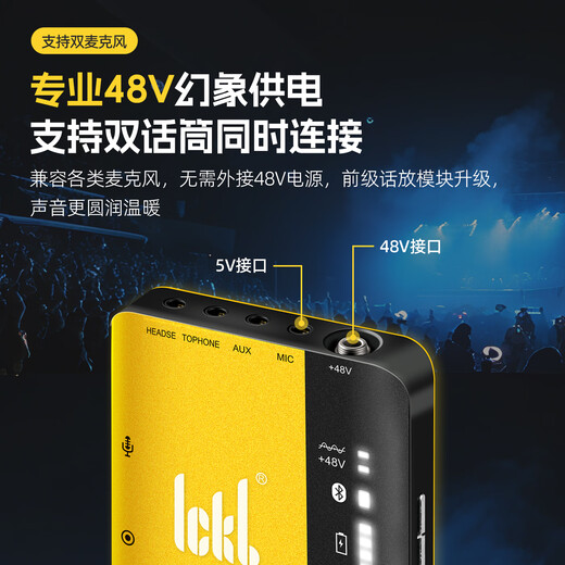 Ickb DBS sound card second generation set mobile live broadcast computer Douyin Kuaishou universal anchor singing national K song recording equipment full set of condenser microphone silver gray