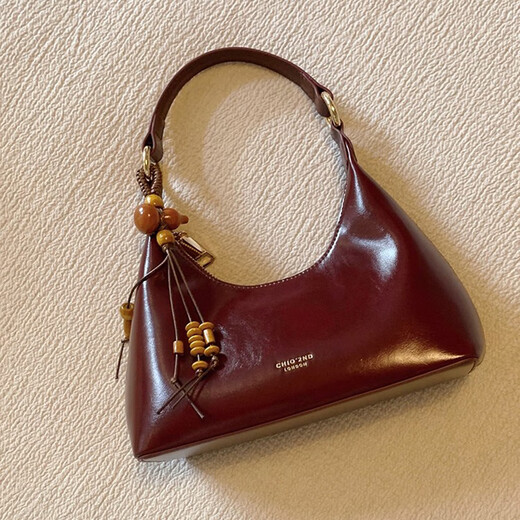 南风Chio2nd赫本晚宴腋下包2025新款红色手提包包女款通勤单肩斜挎包 樱桃红