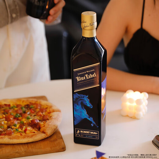 JOHNNIE WALKER Blue Label Blue Label Ma Yue Xin Cheng Edición especial Zodiac Caja de regalo Whisky mezclado escocés Vino extranjero 750 ml