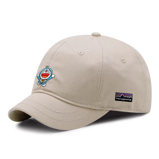 PORAGOMLA Bata curved brim peaked cap Korean style hat curved brim baseball cap summer men and women same fashion fashionable simple hat navy blue