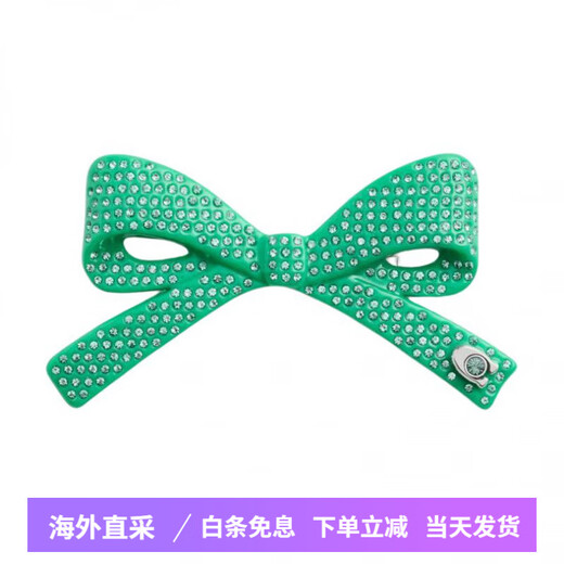 COACH Pattern Design Steel Hair Clip Women's Green Green One Size F