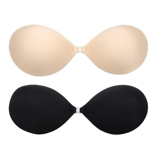 Big new release: Sbeauty muscle base breast patch, push-up support, absorb sweat and not stuffy, invisible organic silicone latex patch, traceless round cup - black + PVC box A