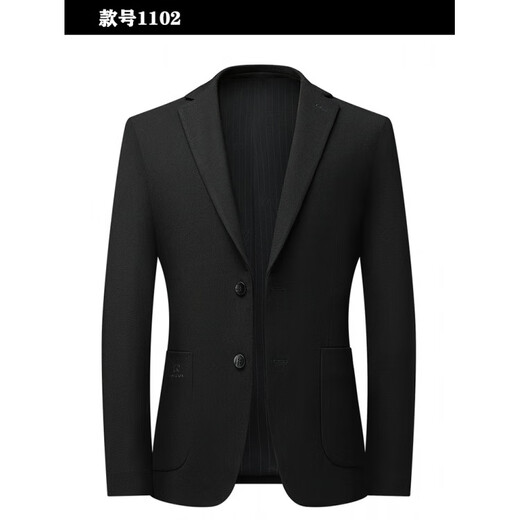 BOSS Men's Suit Tops 2025 New Spring High-End Business Casual Suit Jacket Men's Slim Single Suit Black XL 180