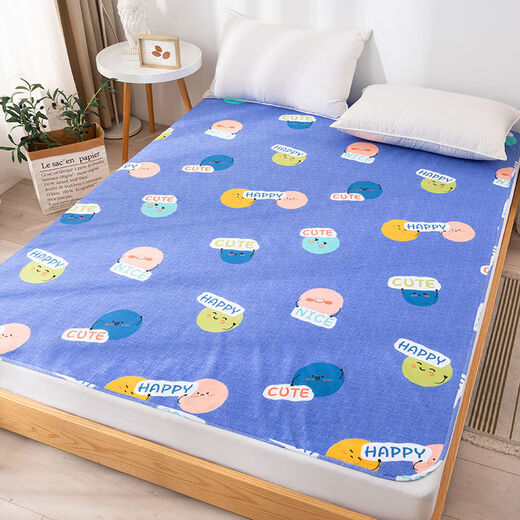 Diaper pad, machine washable waterproof sheet, elderly care mat, baby diaper pad, large size, leak-proof for all seasons, four layers thickened - soft and skin-friendly - Happy Planet 200*220cm, suitable for 2.0*2.2m bed - Category A