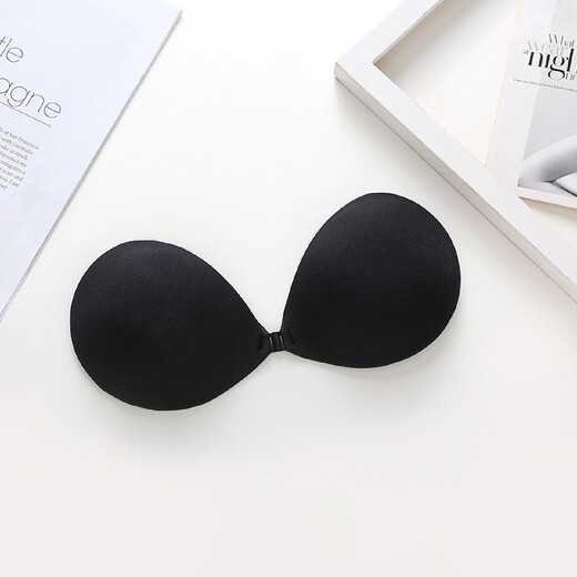 Flat chest enlargement invisible breast patch 5cm thickened silicone breast patch Southeast Asia flat chest small breast invisible 3CM front button black palm 4XL A size naked clothing free shoulder strap