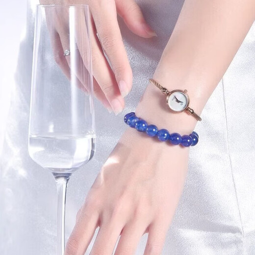 Bifangqiong Collection Natural Crystal Tanzanian Old Mine Jewelry Bracelet Tanzanite Bracelet Birthday Gift Object 10mm Tanzanite Collection Grade