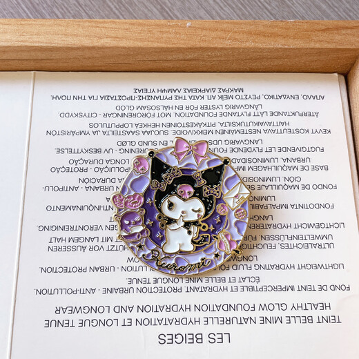 Cartoon Sanrio brooch, cute Kuromi, Cinnamon dog, Pacha dog, metal badge for men and women, clothing, bags and accessories, four-piece set, Culomi + Hello Kitty + Cinnamon dog + Pacha dog