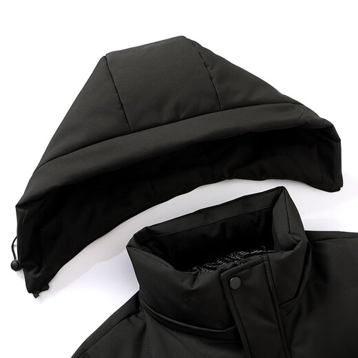 Flying in the Snow Goose Down Series Down Jacket Men's Short Removable Hood 2025 New Fashion Casual Coldproof Down Jacket