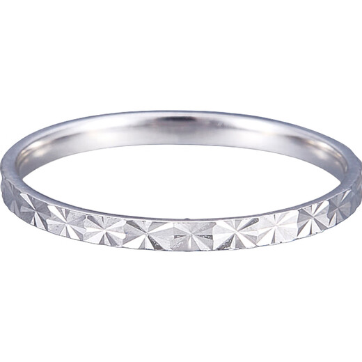 Laofu gold platinum ring, car flower ring, gift for girlfriend, gift for others, 12 rings, about 1.46g