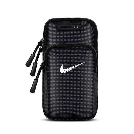 MPPMCK running mobile phone arm bag unisex outdoor fitness arm bag with Apple Huawei waterproof wrist bag sports Huawei series universal black ADM