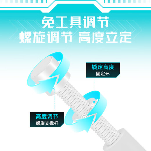 ANQULIFE graphics card support stand desktop computer independent graphics card stand cylindrical aluminum alloy material 1000 Jin Jin is equal to 0.5 kg top spiral mini magnetic suction type AQ-B007