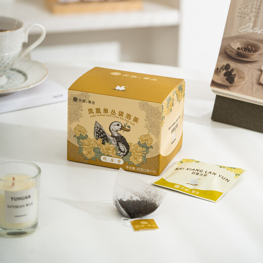 天池茶业1392[喝杯] 袋泡茶 茶包 凤凰单枞茶 鸭屎香蜜兰香潮州单丛茶 鸭屎香+蜜兰香 袋泡茶（双拼）60克/2盒