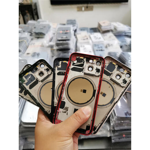 X Apple 13mini Mini National Bank original disassembled rear case Original disassembled back cover Middle frame rear glass integrated Black National Bank 95% new Glass slightly scratched