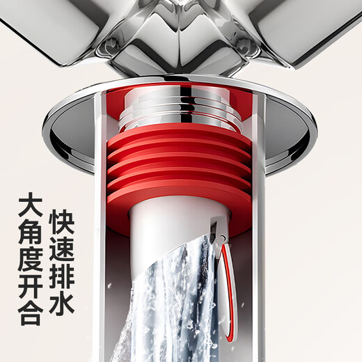 Dezhong washing machine sewer three-way floor drain joint two-in-one wash basin sewer pipe drainage three-way pipe anti-overflow artifact p201