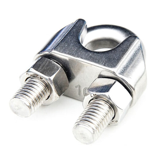 Bingyu BYW-611 304 stainless steel U-shaped chuck wire rope chuck chuck wire rope lock M8 (5 pieces)