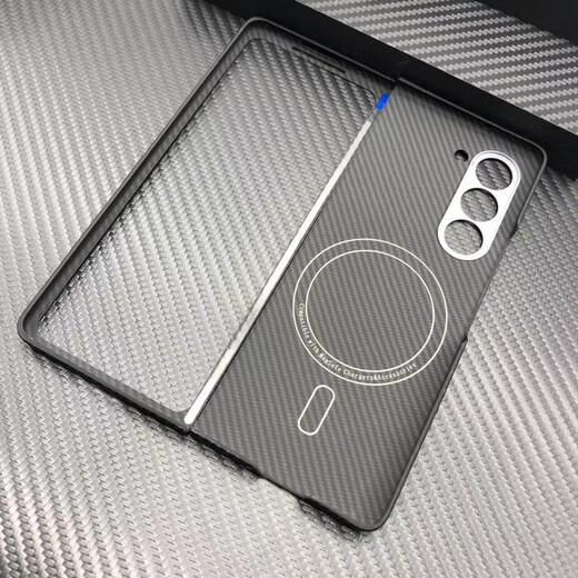 Samsung (SAMSUNG) original quality Galaxy z fold6 Kevlar mobile phone case aramid fiber magnetic z fold5 three coarse grain 1500D single back cover + crater Samsung ZFold6
