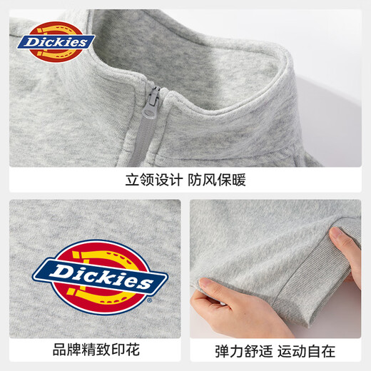 Dickies children's clothing boys' fleece sweatshirts children's winter thickened clothes children's half-cardigan clothes 3-12 years old boys winter clothes