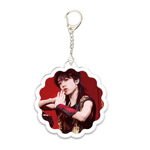 
Zhang Guiyuan's new peripheral double-sided transparent keychain school bag pendant to support students' gift customization KXPB16778 5CM