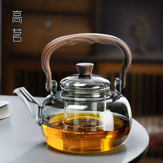 Gaoming (gaoming) high-end ultra-thin electric ceramic stove teapot household handmade glass kettle tea brewing heat-resistant tea set set Moxiang pot + Kangjing stove