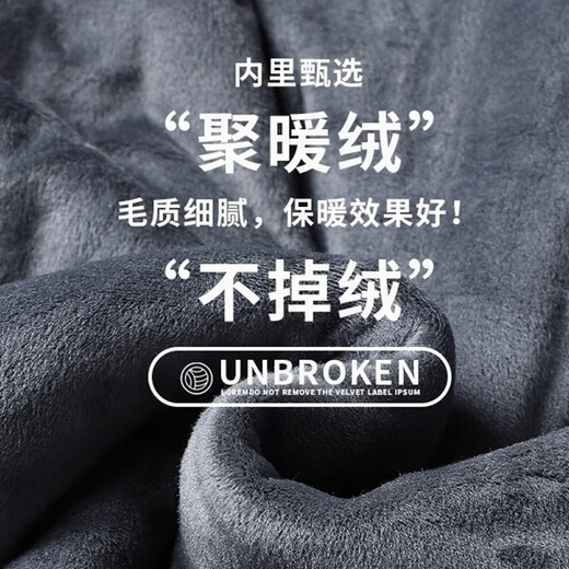 W.xuan men's winter jackets with velvet, thickened, cold-proof, warm, waterproof and windproof outdoor cotton jackets for men