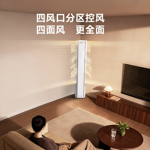 Кондиционер Haier Comfort, серия Mailang 2 HP, новый уровень энергоэффективности, преобразование частоты, отопление и охлаждение, двухрядные медные трубки, вертикальный шкаф для гостиной, национальная субсидия KFR-50LW/E2-1