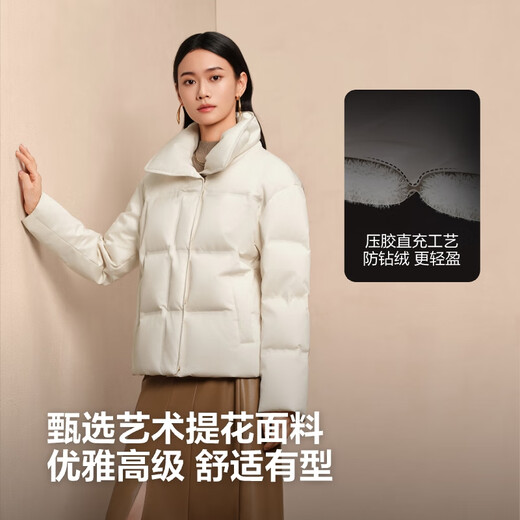 Bosideng winter down jacket, goose down women's business thickened lapel, the same style New Year's red jacket sold in shopping malls